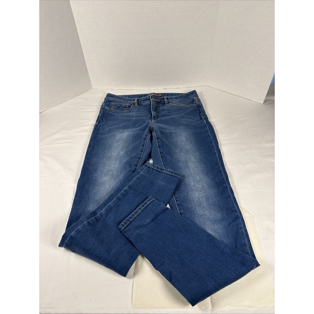 LL Bean Signature Jeans - Womens Size 4 - Blue - Distressed - Straight